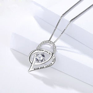 To My Mom Necklace, Mother's Day, I love you to the moon and back Birthday Gift for Mama